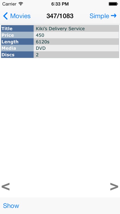 CSV Touch