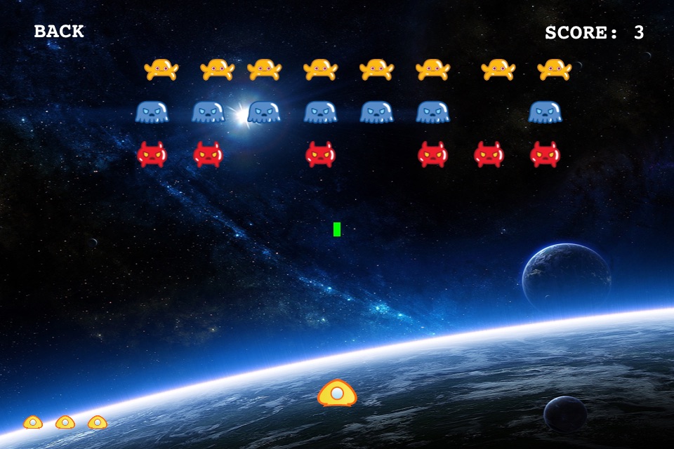 Cute Invaders: classic space arcade shootout spinoff screenshot 2