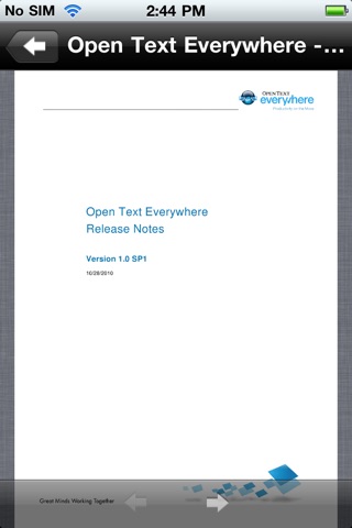 OpenText Everywhere screenshot 3