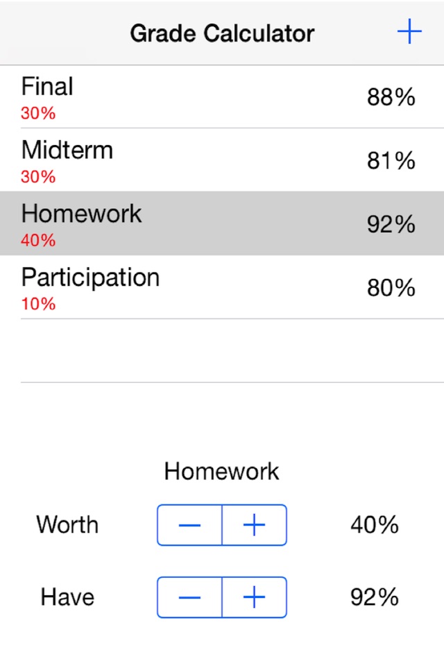 Calculate Your Grade screenshot 3