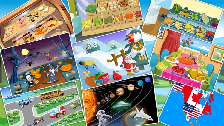 Food & Life Shape Puzzle(FREE)- Educational Learning Games for Kids & Toddlers screenshot-4