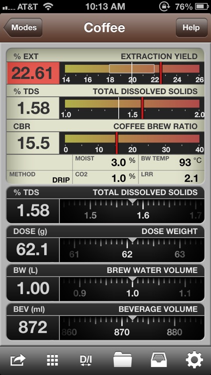 VST CoffeeTools for iPhone