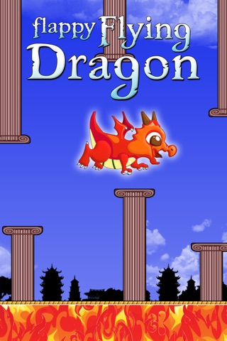 Flappy Flying Dragon : Train and Free the cute beast from fire screenshot 3