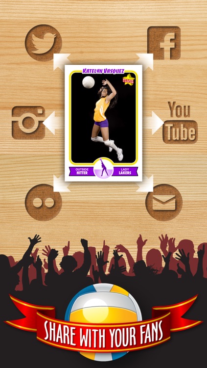 Volleyball Card Maker - Make Your Own Custom Volleyball Cards with Starr Cards screenshot-3