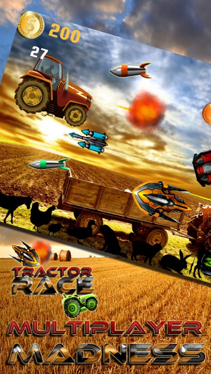 A Farm War Combat Run: Speed Tractor Racing Game screenshot-3