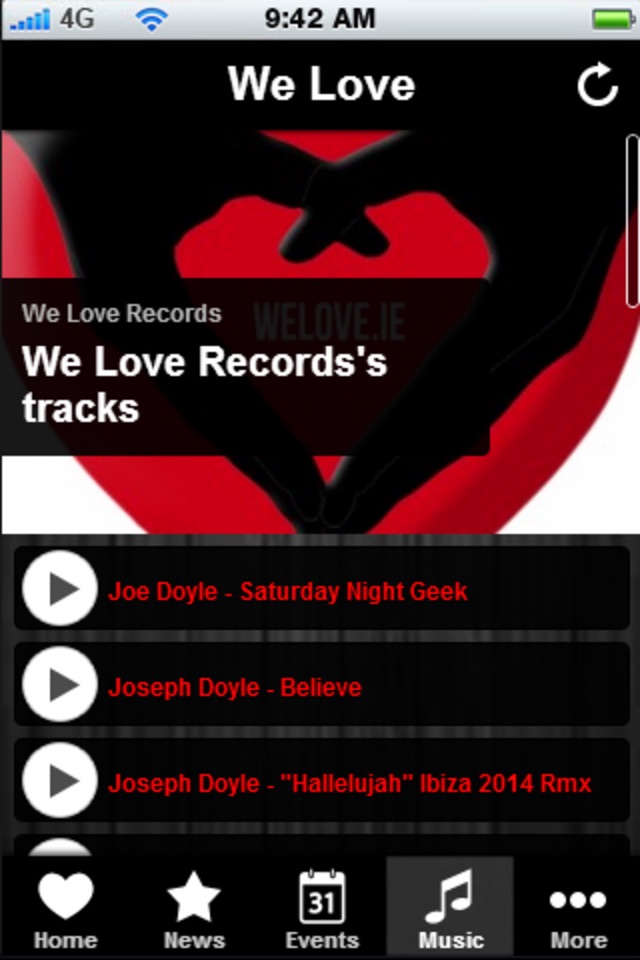 We Love app screenshot 2