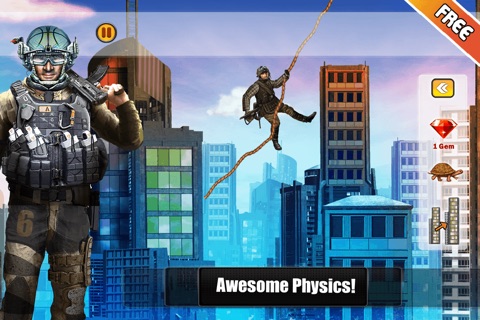 Army Commando Rope Hero - Swing and Fly Elite Soldier Escape Free screenshot 2