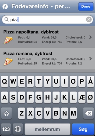 FødevareInfo screenshot 2