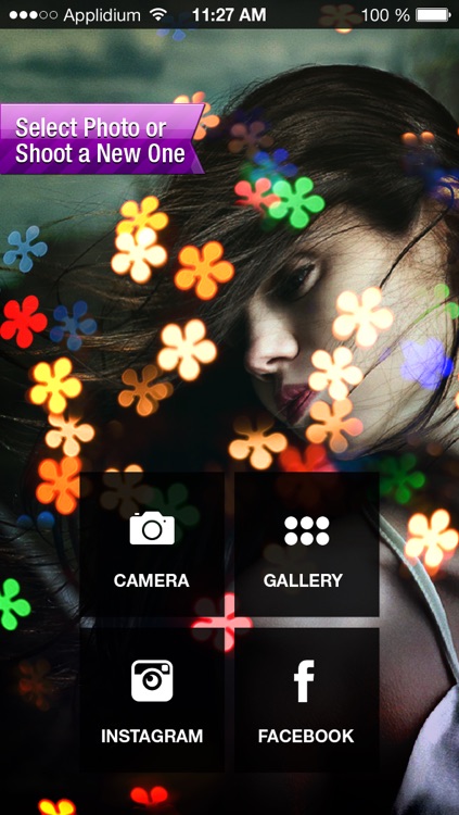 Insta Flower Bokeh Photo Effects FX - Post Your Flowery full Bokeh Light Pics on Instagram, Twitter, Facebook