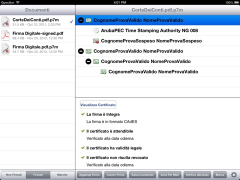Firma Digitale Corte dei Conti screenshot 2