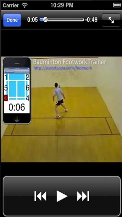 Badminton Trainer.Footwork training for badminton games screenshot-4