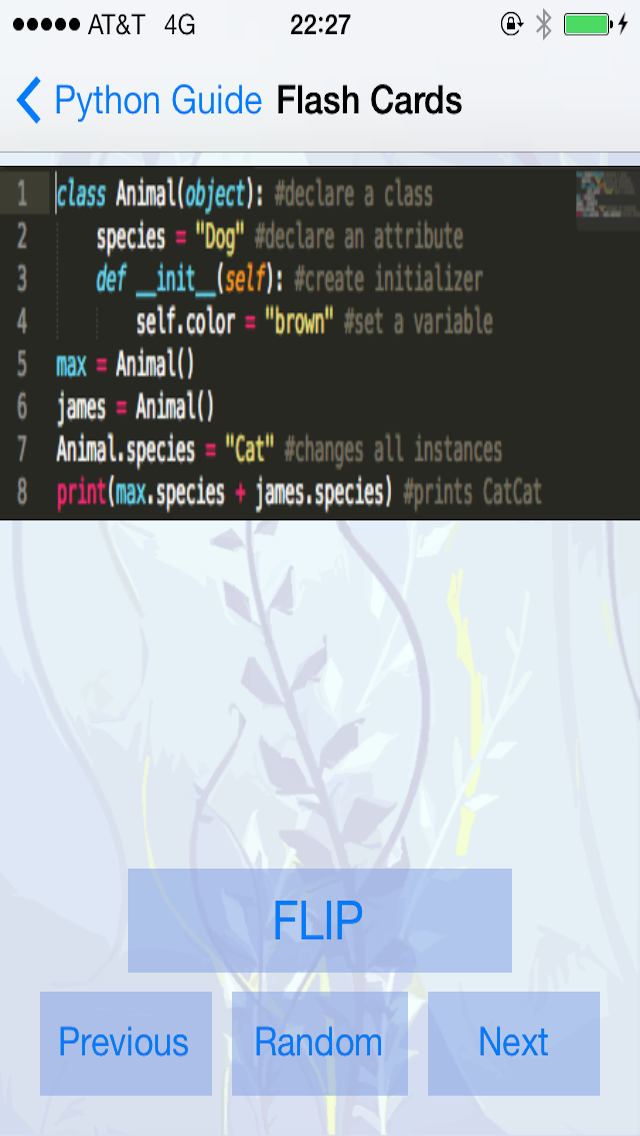 Python Tutorial and Flashcards Screenshot 4