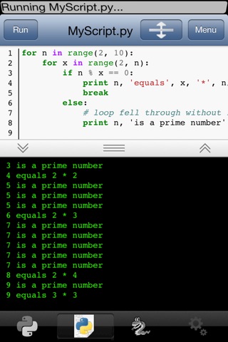 Python 2.6 for iOS screenshot 3