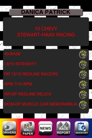 Racing Card Checklist – 2013 Press Pass Redline Edition screenshot 2