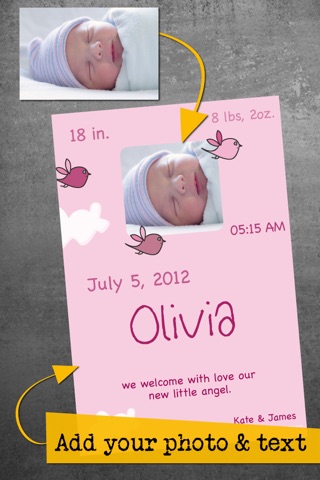 bambinapp - birth announcement screenshot 4