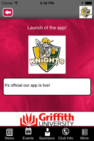 Griffith Uni Colleges Rugby Union Football Club screenshot 2