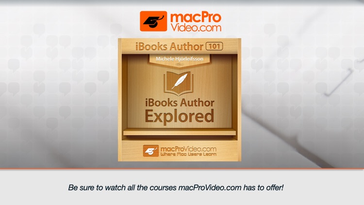 Course for iBooks Author 101 - iBooks Author Explored