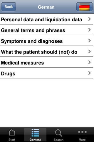 Dolmetscher für Ärzte SELECT screenshot 3