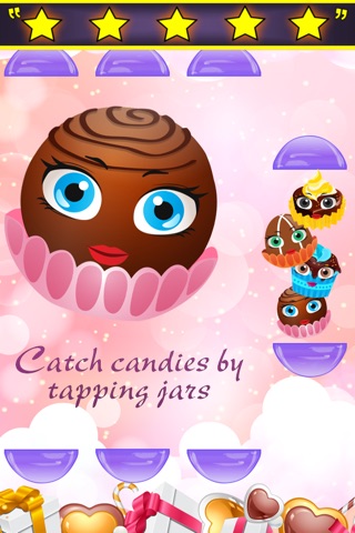 Candy Catch – Sweet Pink Valentine’s Day Chocolate Fun Sweetheart Pretty Love Game screenshot 2
