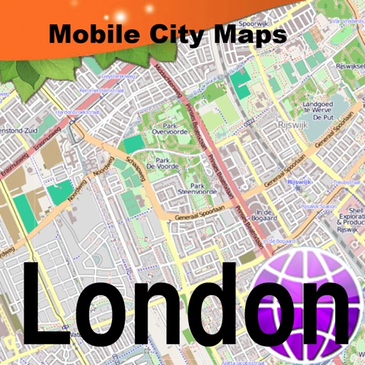 London Street Map. icon