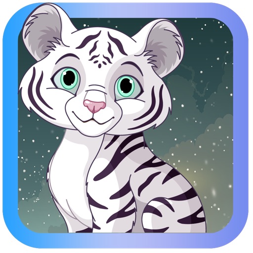 Baby White Tiger Snow Dash Icon