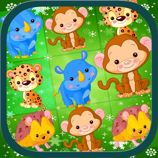 Cute Animals Tap Match Puzzle HD Game Free Icon
