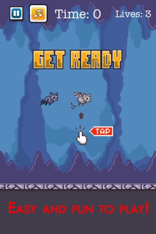 Flappy Bat Survival Challenge - A Fun Strategy Tapping Game for Kids screenshot 4