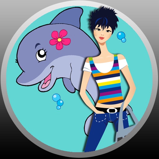 games and dolphins for girls icon