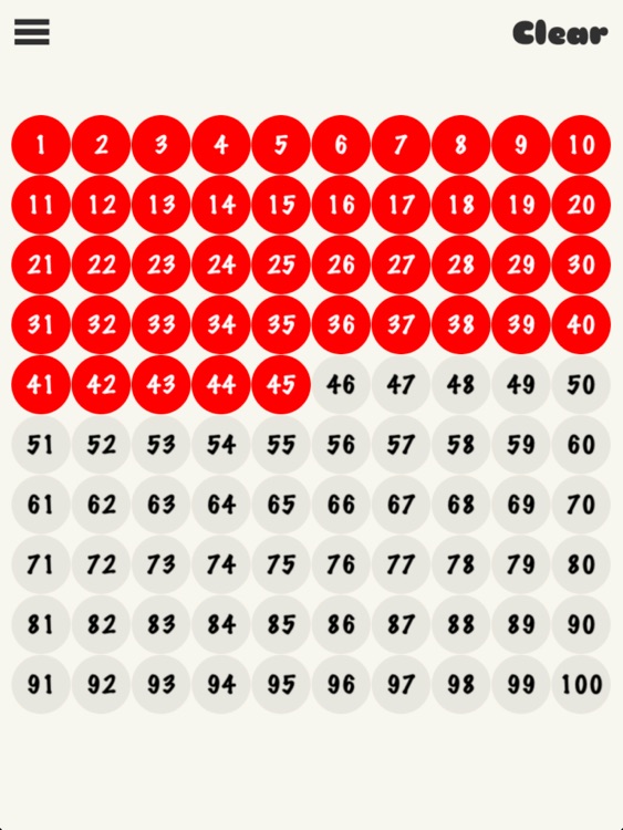 Learning Numbers Grid