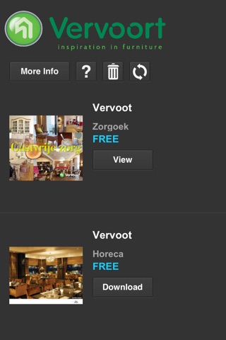 Vervoort meubelen screenshot 2