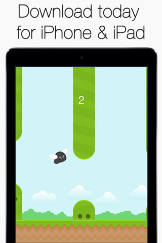 Angry Fly - Flap your bird wings to avoid the hills! screenshot 2