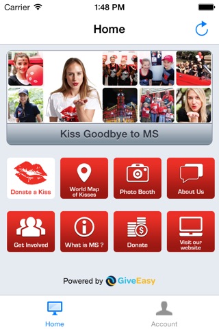 Kiss Goodbye to MS - donate to MS research and help us find a cure! screenshot 2