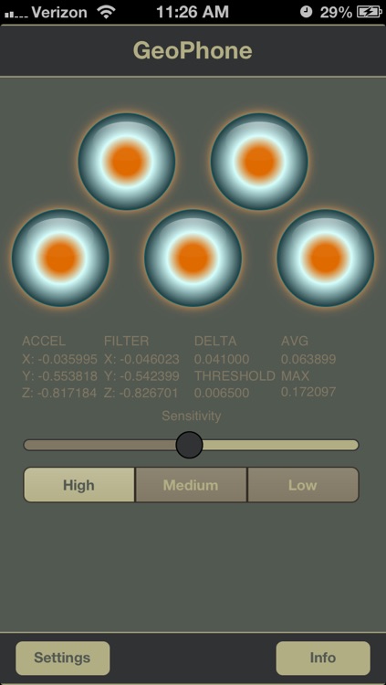 GeoPhone Vibration Detector screenshot-3