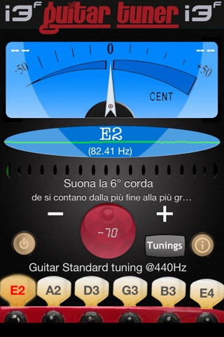 Скриншот из Guitar Tuner PRO i3F