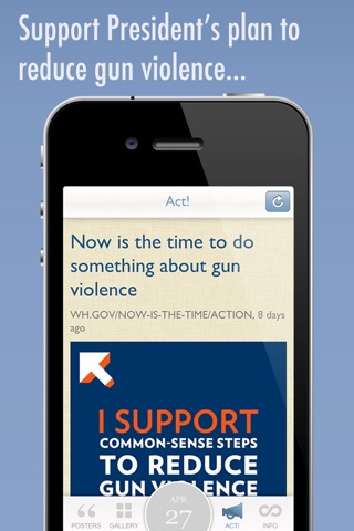 Act! with Obama – Support President’s plan for Reducing Gun Violence screenshot 4