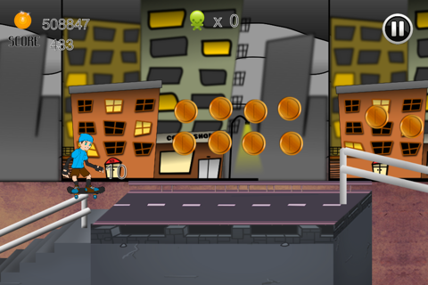 City Street Skateboard Race Skater Jumping Adventure Free screenshot 2