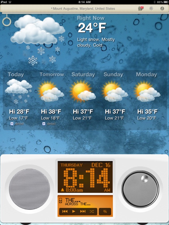 Alarm Clock & Weather HD - Digital Night Stand for iPad screenshot-3