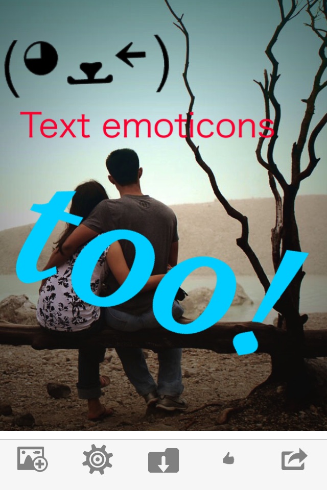 Add Text to Images - Words, Bubble Captions, Emoticon Line Art & Stickers screenshot 4
