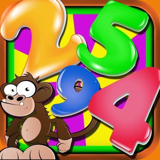 Ace Monkey Mayhem Puzzles Free - Math Numbers Crossword Games icon