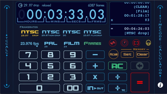 TCCalc  - Timecode calculator(圖3)-速報App