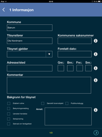 Direktoratet for byggkvalitet kommunale tilsyn screenshot 4