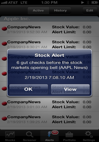 Stock Alerts screenshot 3