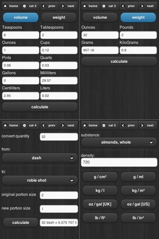 Cooking Calculator screenshot 2