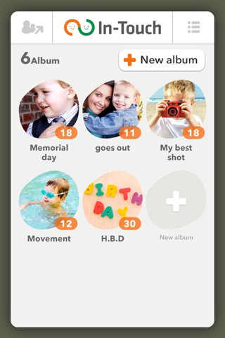 In-Touch - Child-rearing and Photo Diary App, Safely Share your Photos with your Family and Friends. screenshot 4