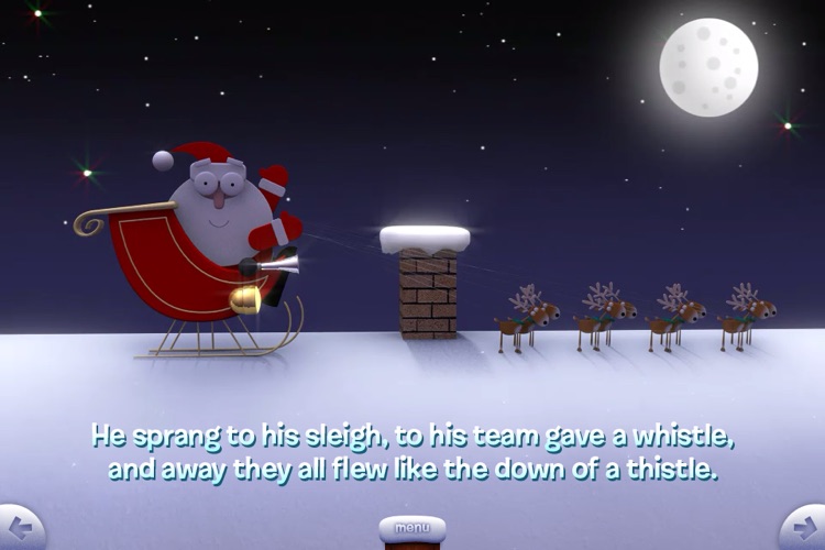 The Night Before Christmas for iPhone presented by One Hundred Robots screenshot-3