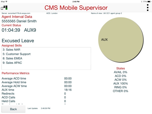 Avaya Call Management System Mobile Supervisor(圖5)-速報App