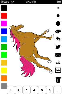 Game screenshot Horse Coloring Book for Girls: Learn to color a pony and horses in action mod apk