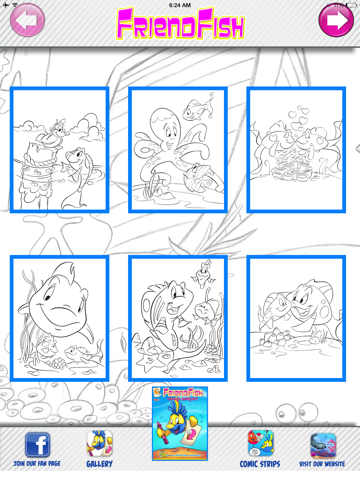 FriendFish Coloring Book one screenshot 2