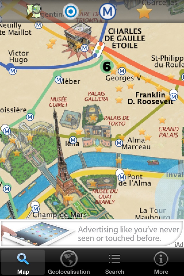 Paris - guide découverte gratuit - plans, métros & monuments screenshot 2