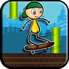 Touch Stickman Skateboard Jump: Pure Skater Skills